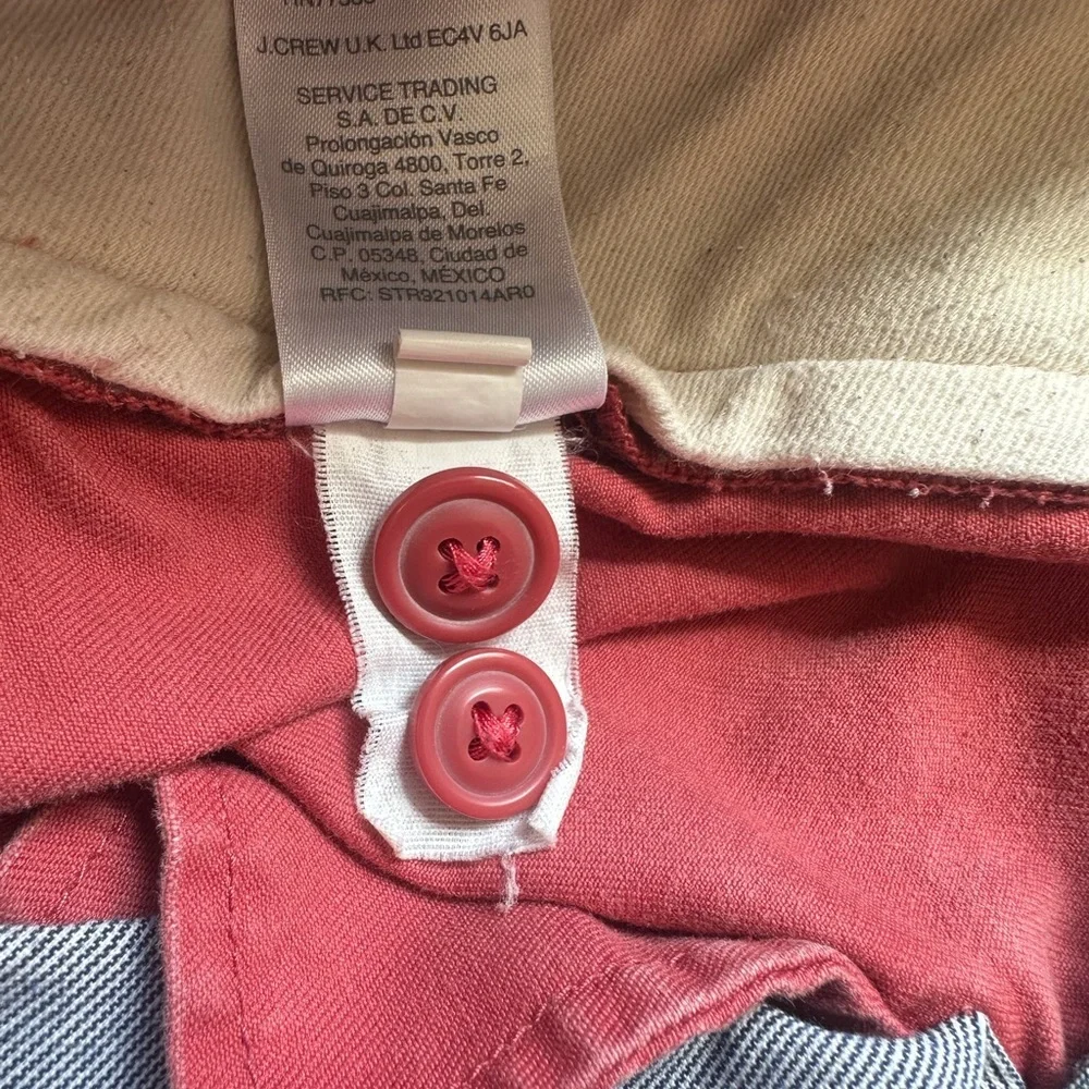 J. Crew Men's 484 Slim-Fit Stretch Coral-Red Chino Pants Size 32/34